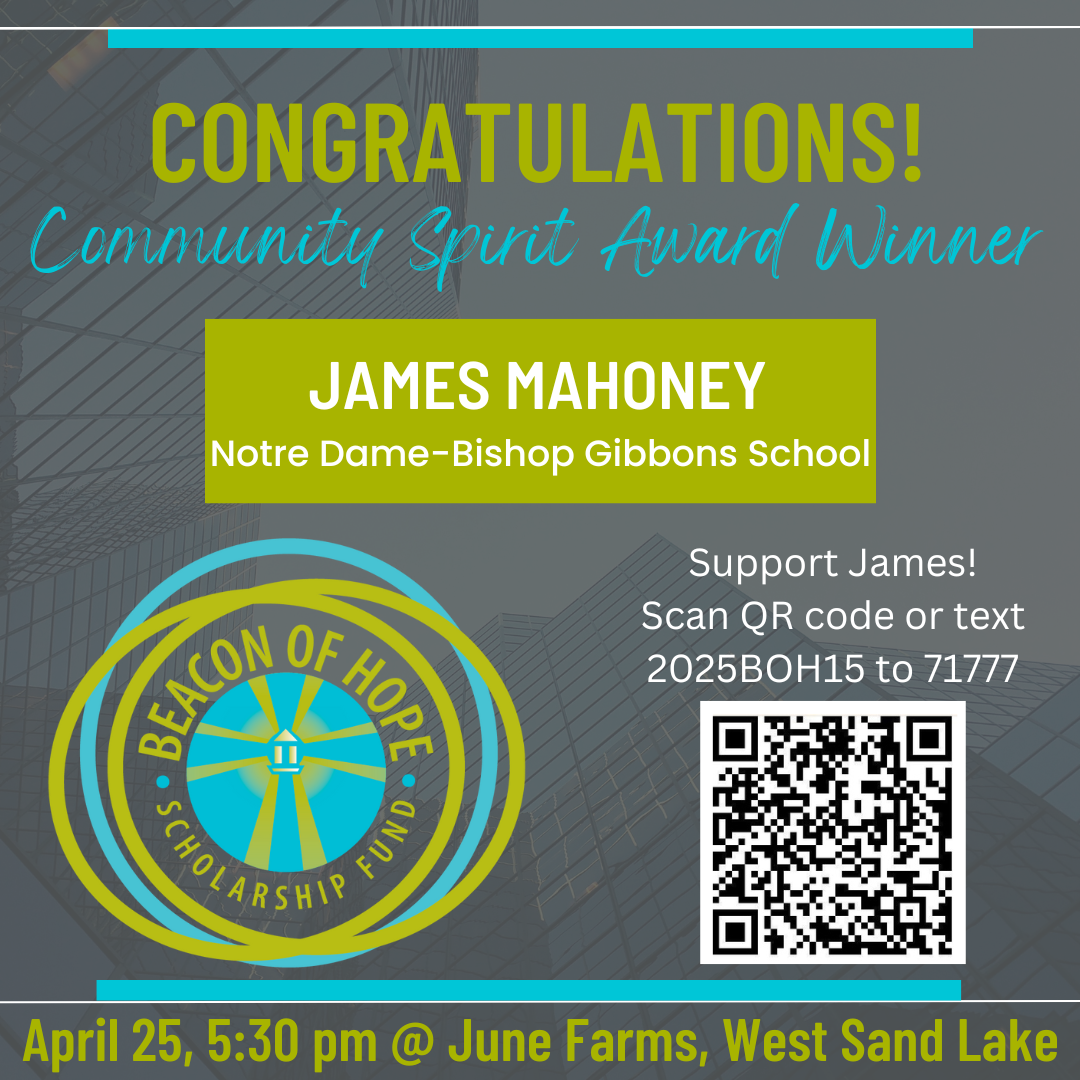 Congratulations to Our Beacon of Hope Winner Jay Mahoney